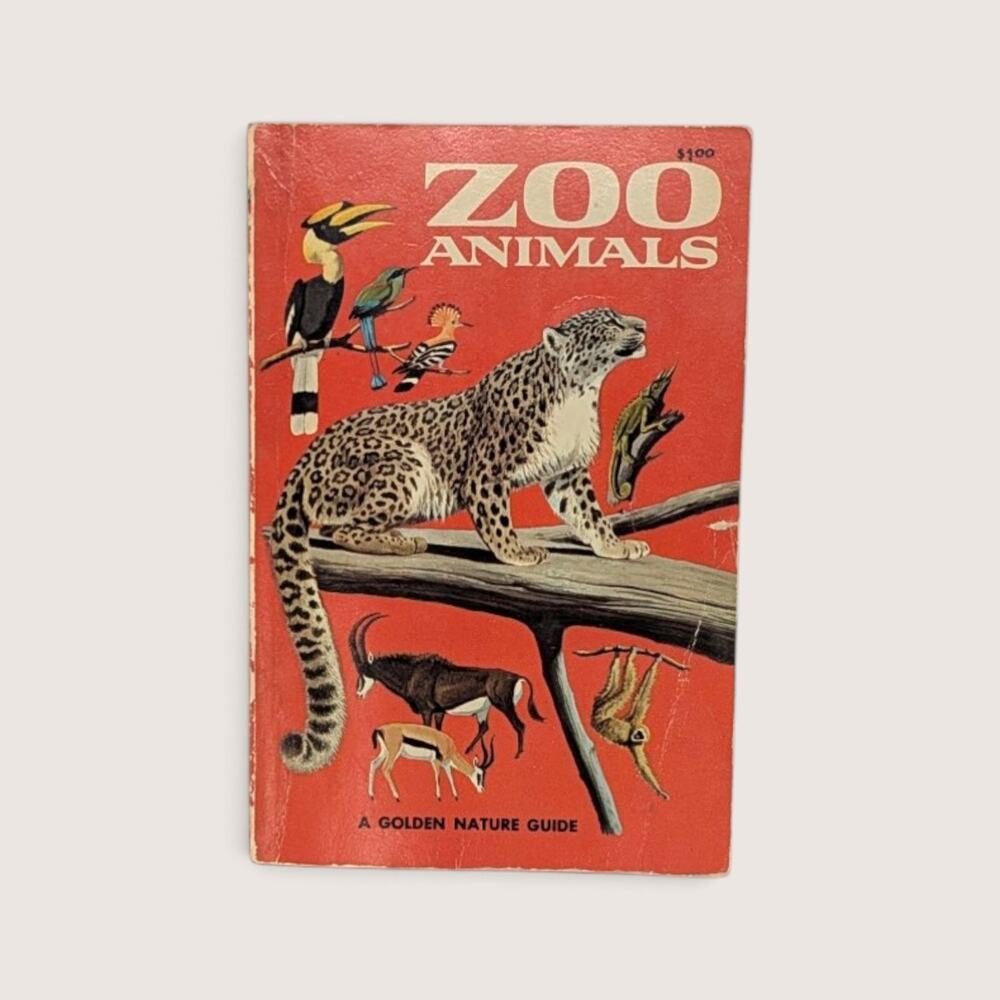 Zoo Animals Golden Nature Guide Donald Hoffmeister 1967 Vintage Softcover Book